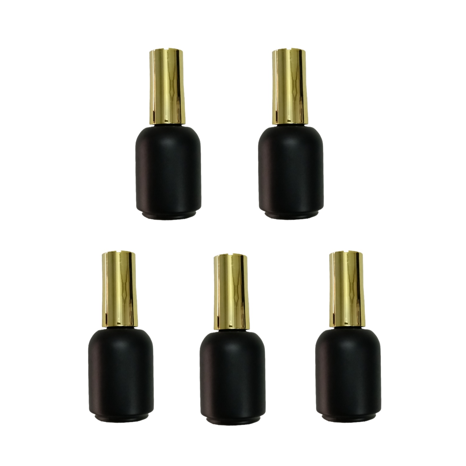 Nail Art Sch - 20ML 5 sztuk Puste czarne szklane