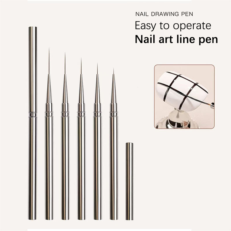 Nail Art Sch - 1 szt. Pędzelki do zdobienia paznokci,