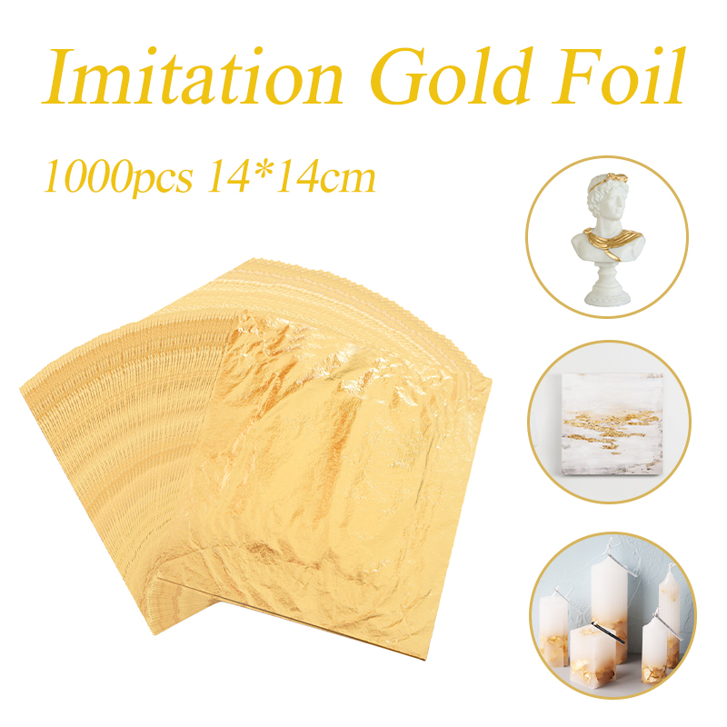 Nail Art Gold - Imitacja złota liść arkusze folii kolor