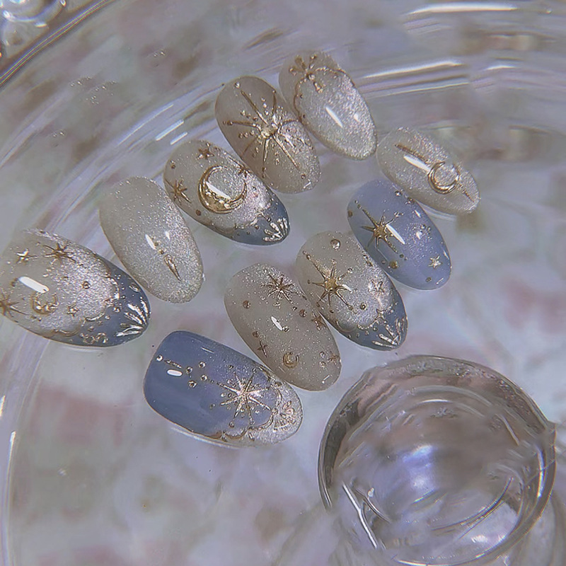 24 szt. Złocone, brokatowe, zd – Nail Art Gliter recenzja i cena