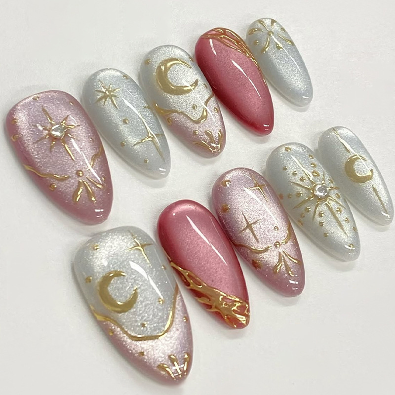 24 szt. Złocone, brokatowe, zd – Nail Art Gliter recenzja i cena