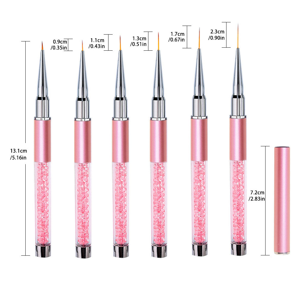 6 sztuk/zestaw Akrylowe pędzel – Nail Art Sch recenzja i cena