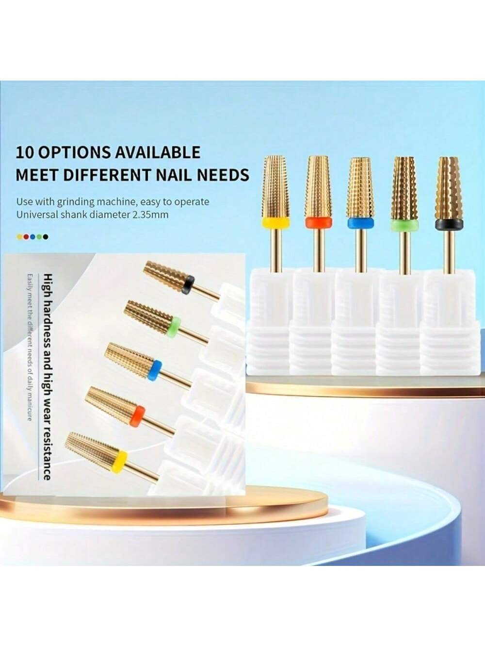 Zestaw wierteł do paznokci z w – Nail Art Gold recenzja i cena