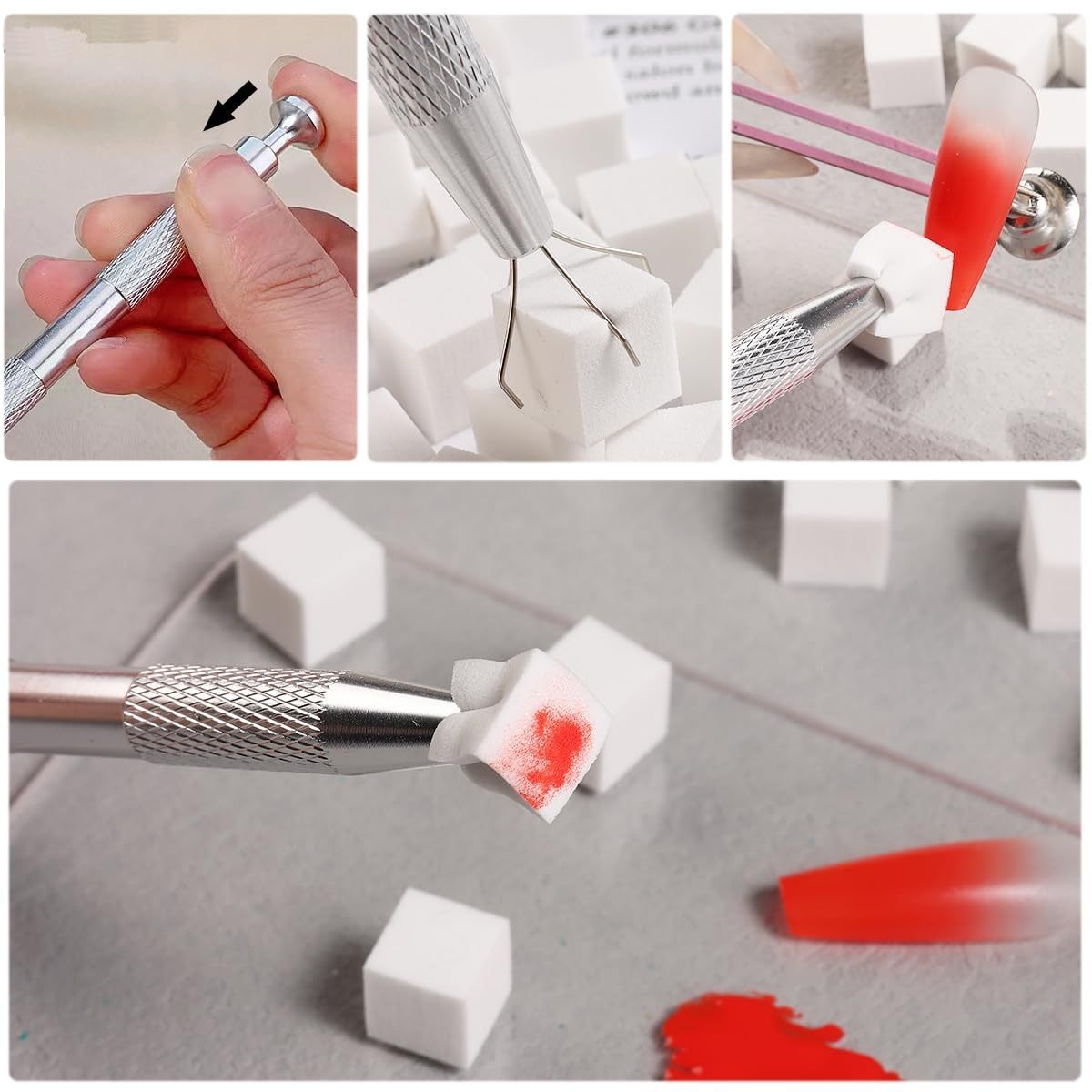 Zestaw gąbek do zdobienia pazn – Nail Art Sch recenzja i cena