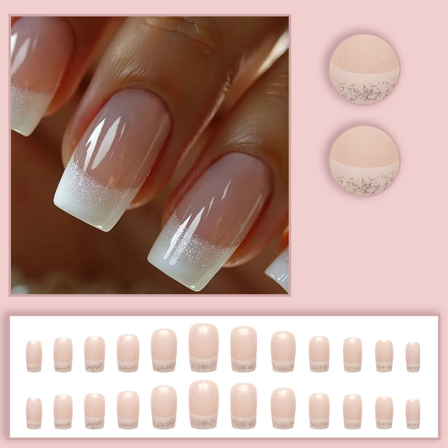24 szt./zestaw Średnie kwadrat – Nail Art Gliter recenzja i cena