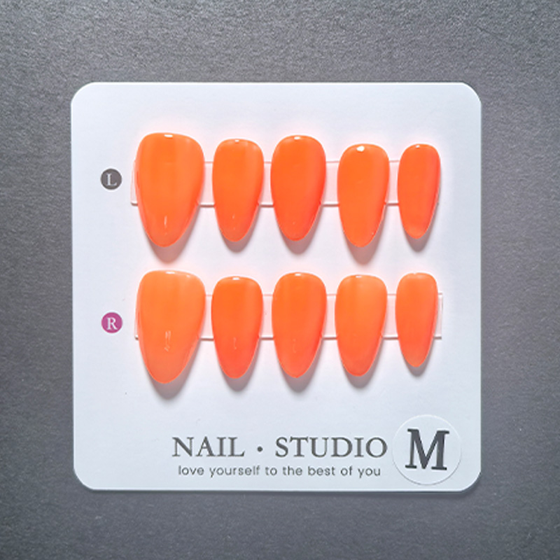10 szt. Migdałowe sztuczne paz – Nail Art Yellow recenzja i cena