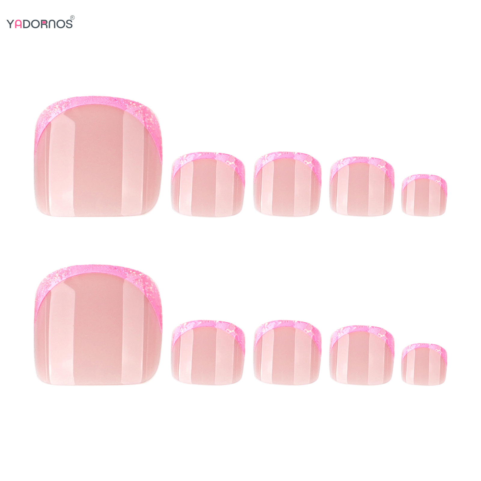 Różowe francuskie tipsy Fałszy – Nail Art Gliter recenzja i cena