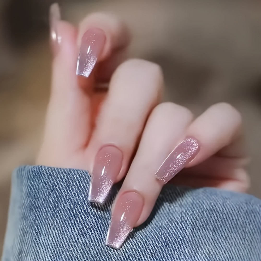 24 szt. Błyszczące Różowe Brok – Nail Art Gliter recenzja i cena